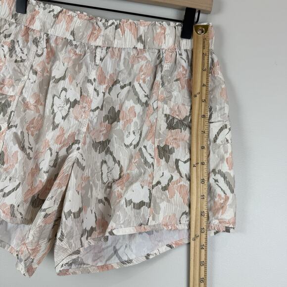 FP Movement Shorts Womens S Printed In The Wild Mid Rise Paperbag Sporty Active - Picture 7 of 9